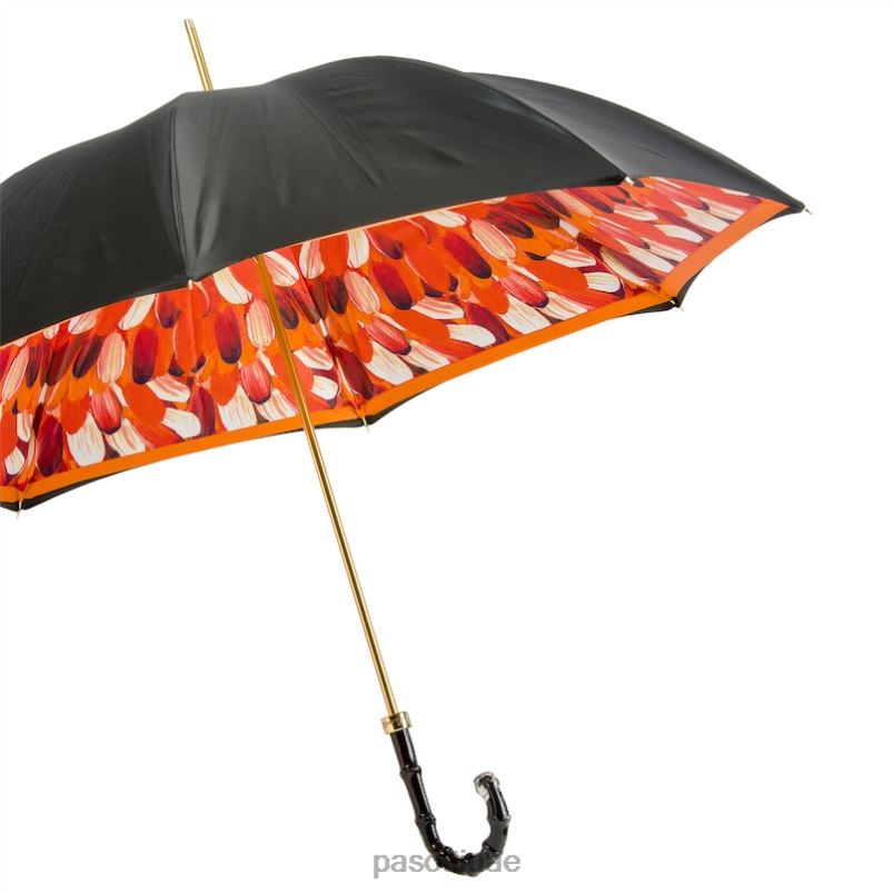 مظلة | 189 30093-4 n5 - مظلة بضربات فرشاة برتقالية، وقماش مزدوج PASOTTI Z446V479